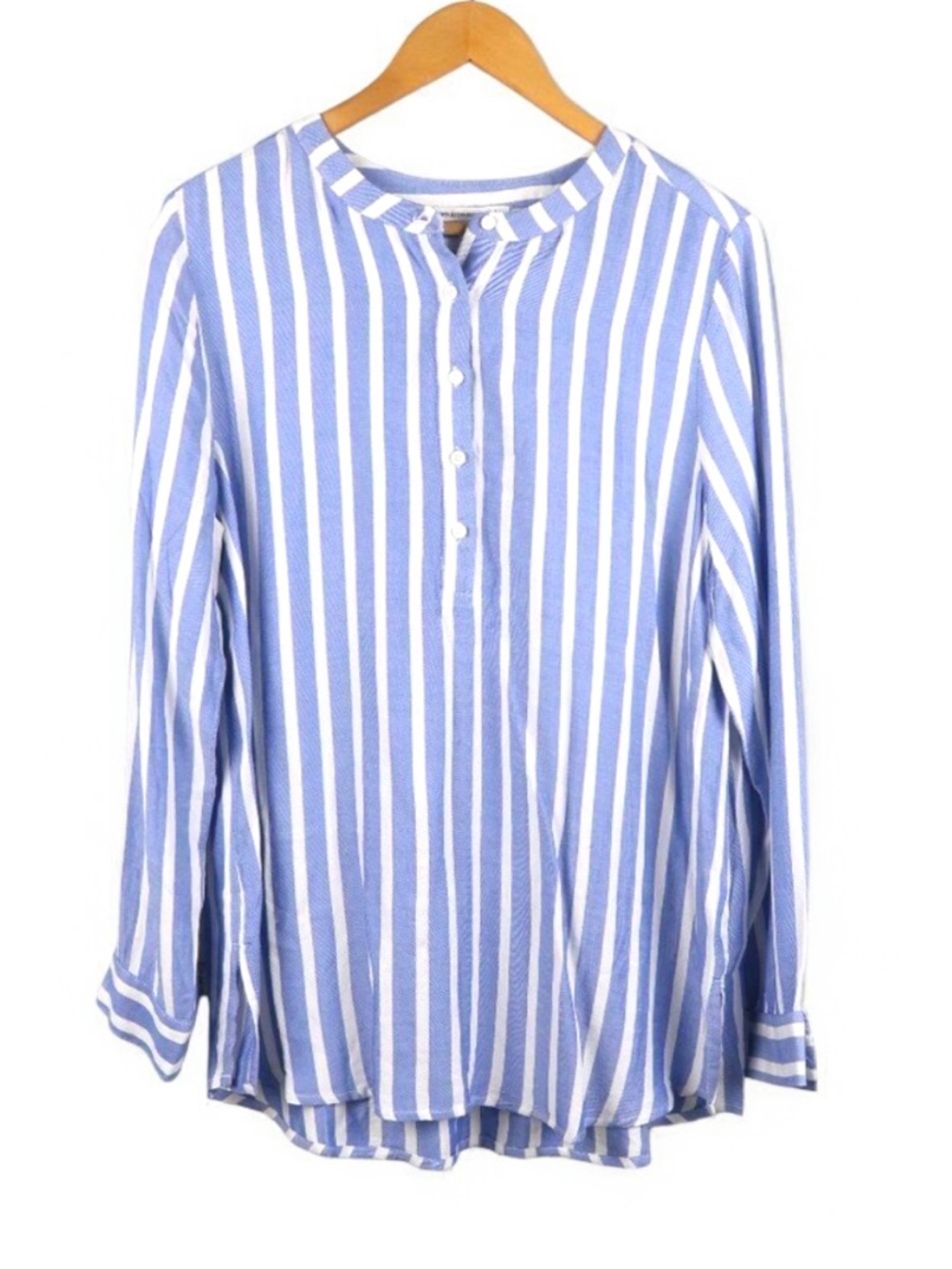 Amazon Essentials Blue & White Vertical Stripe Tunic Top - Size XXL - Picture 8 of 15